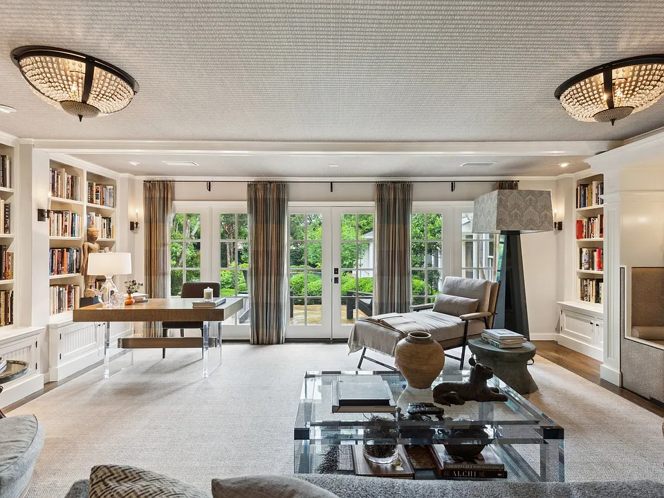 french doors in spring