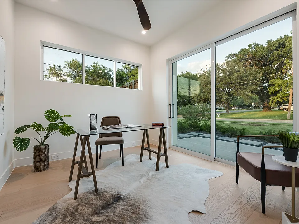 patio door in spring